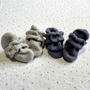 Zutano: Fleece Booties- 2 pair